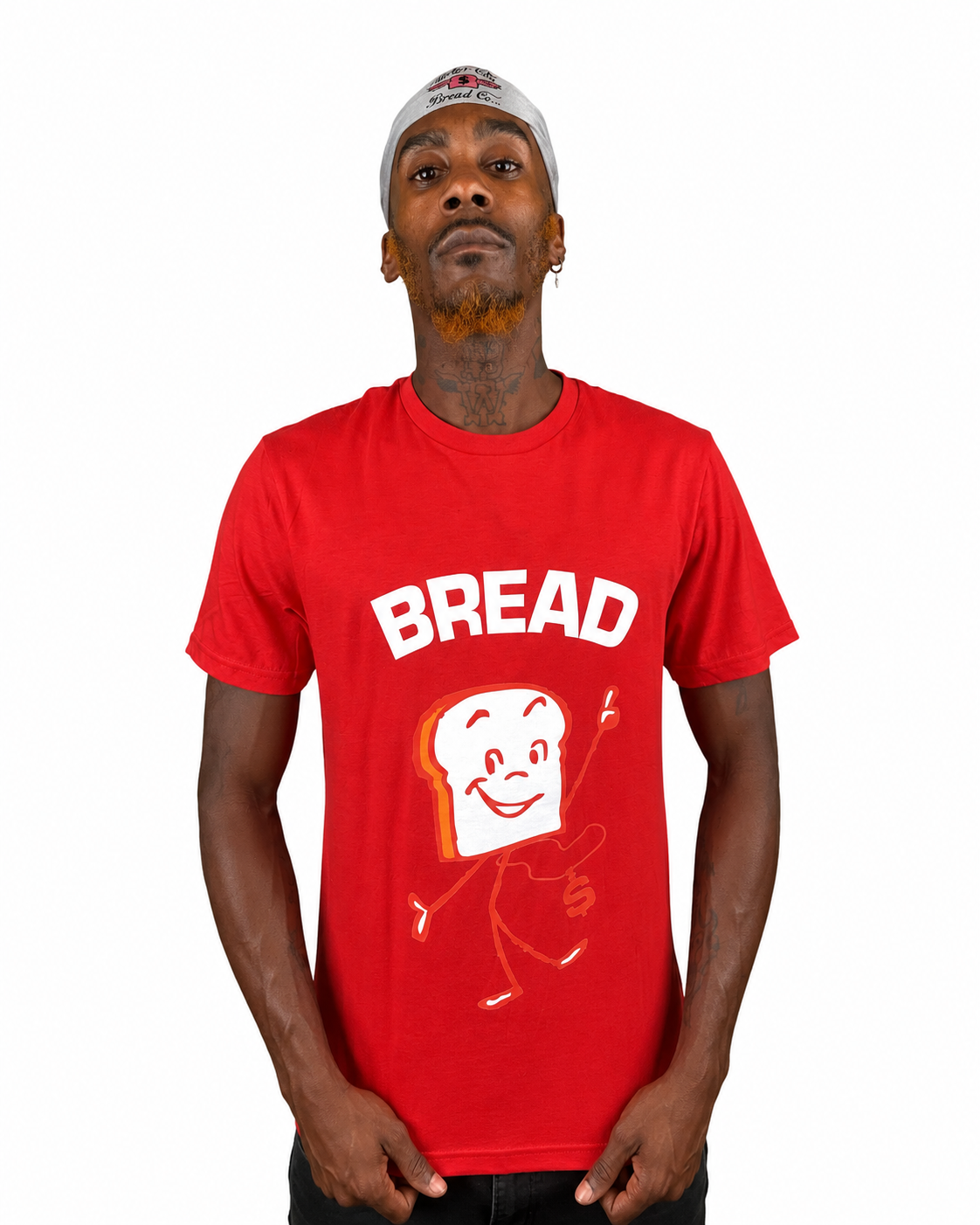 Breadman Tee - On Red